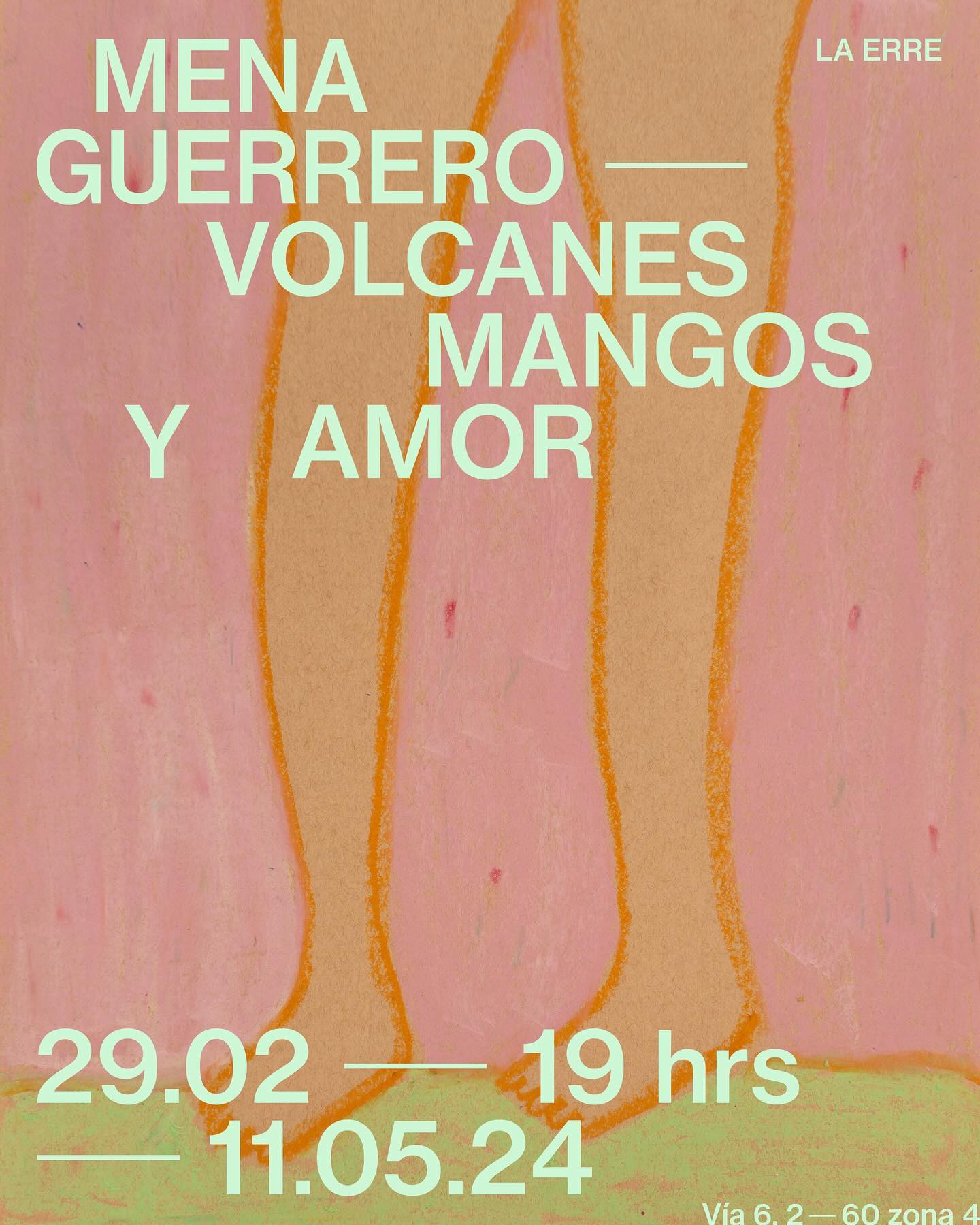 Exposición Volcanes, Mangos y Amor de Mena Guerrero