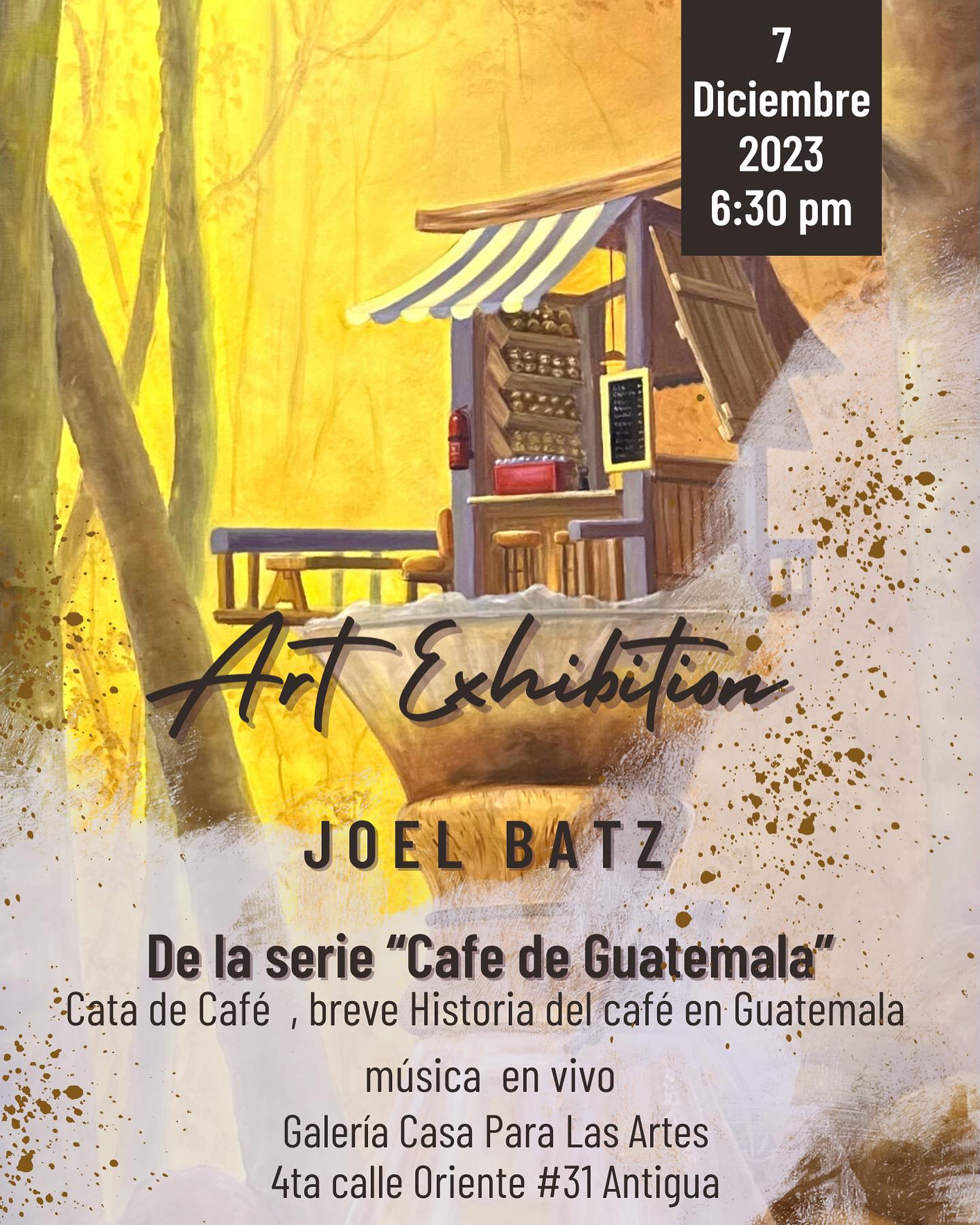 Exposición de arte: Café de Guatemala