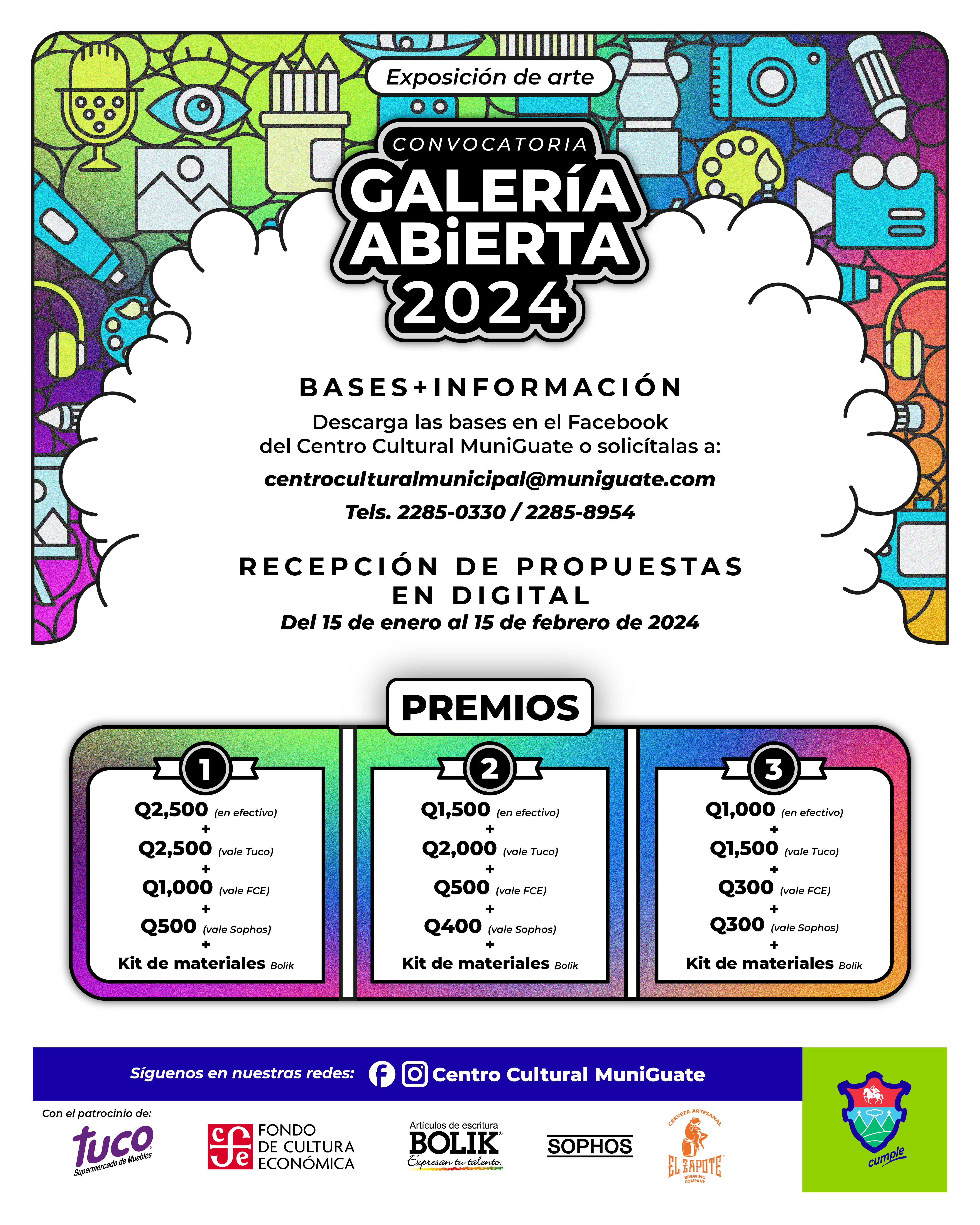 Convocatoria Galería Abierta 2024 - Centro Cultural Municipal
