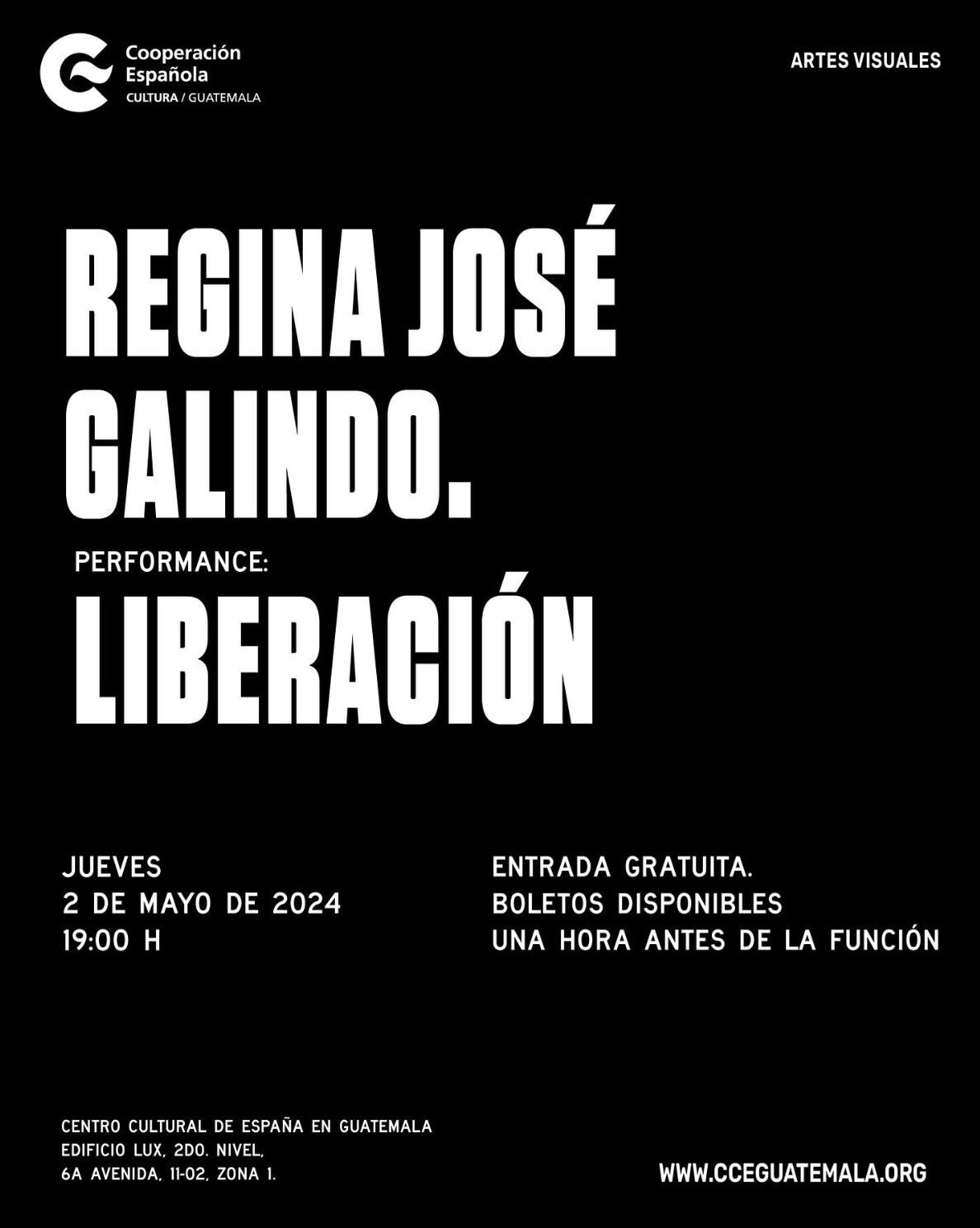 Liberación - performance de Regina Galindo