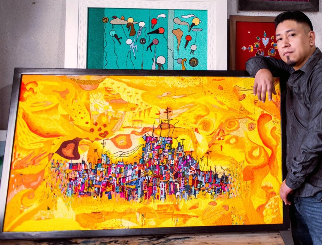 Gerardhi Mesía, artista texil: “Me interesa la religión y la política. Son caras de una misma moneda”